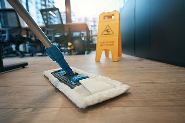 Highline schoonmaakteam aan het werk